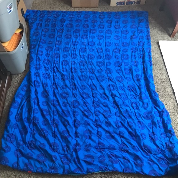 Pokemon Pikachu Blue Twin Comforter Northwest VTG 1995 - Picture 2 of 4